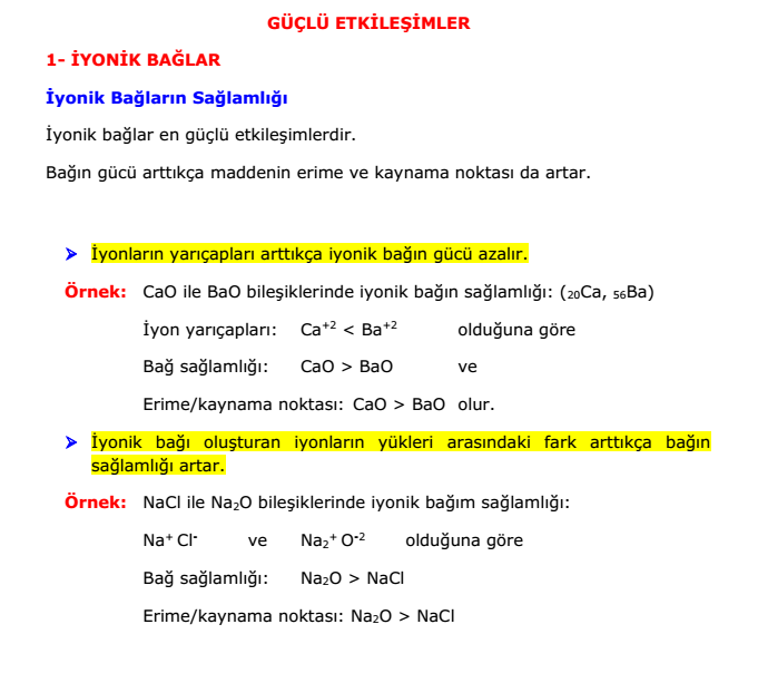 guclu etkilesimler iyonik bag konu anlatimi ornek sorular 9 sinif kimyasal turler arasi etkilesimler konu anlatimi alistirmalar test sorulari 2021 2022